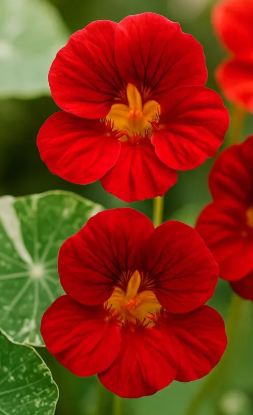 Nasturtium (Tropaeolum majus) Alaska Raspberry 20 Seeds