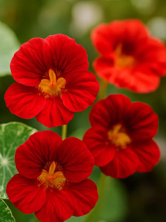 Nasturtium (Tropaeolum majus) Alaska Raspberry 20 Seeds